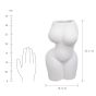 EVA - βάζο κεραμικό "σιλουέτα" 32cm, κρεμ