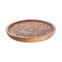 MEHENDI - πιάτο διακοσμητικό από ξύλο mango Δ25cm