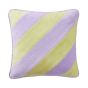 VACANZA - μαξιλάρι με κίτρινες ρίγες 47x47cm