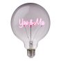 BRIGHT LIGHT - λαμπτήρας LED "You & Me", ροζ