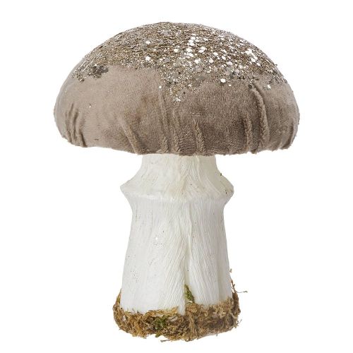ENCHANTED FOREST - διακοσμητικό μανιτάρι 17cm, μπεζ