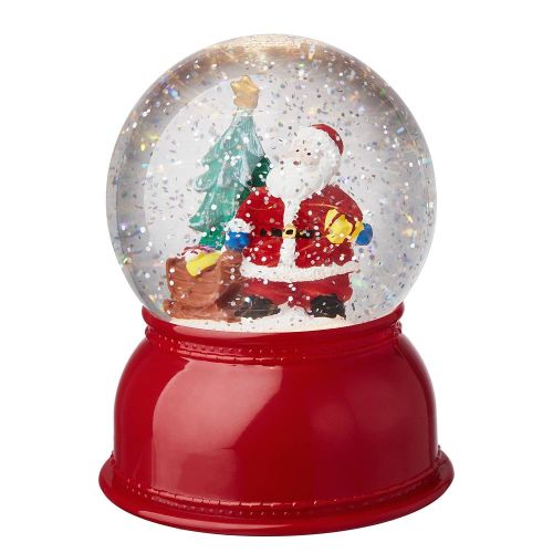 X-MAS - γυάλινη σφαίρα χιονιού με LED "Santa"