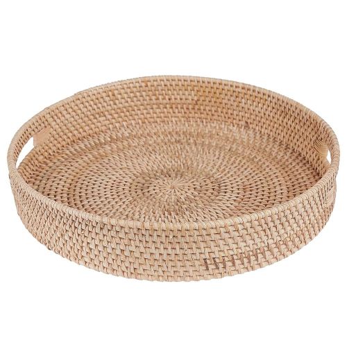 RONDA - δίσκος σερβιρίσματος στρογγυλός  από rattan 35x7 cm
