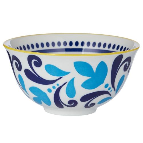 ORNAMENTS - μπολ 240 ml, κίτρινο/μπλε