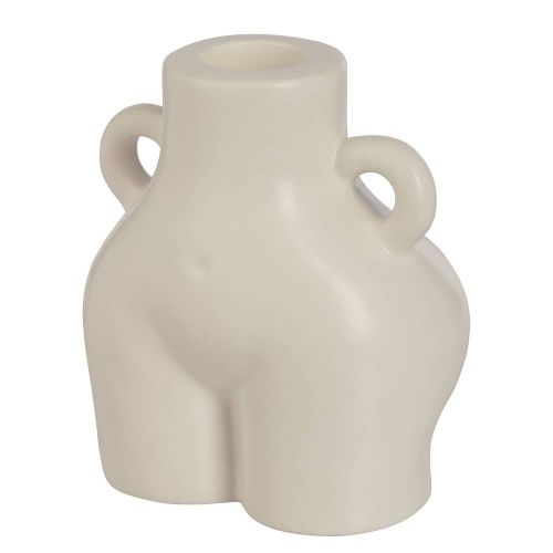 BOODY - κηροπήγιο κεραμικό, μπεζ