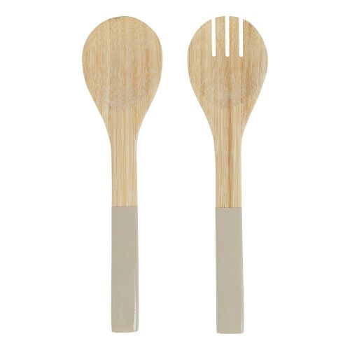 BAMBOO - σετ σερβιρίσματος σαλάτας 2 τμχ, μπεζ