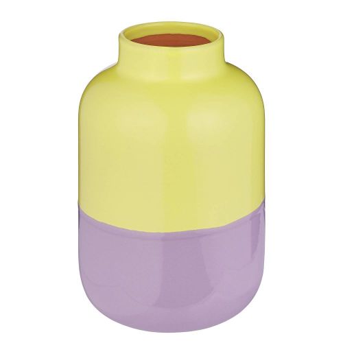 TWO TONE - βάζο από τερακότα 22cm, κίτρινο