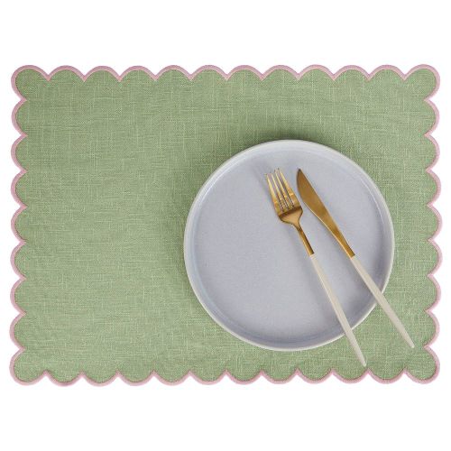 SUMMER CHEER - σουπλά πράσινο/ροζ