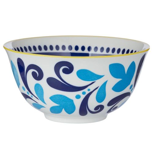 ORNAMENTS - μπολ 520 ml, κίτρινο/μπλε