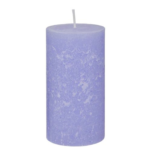 RUSTIC - κερί 6,8x13cm, λιλά