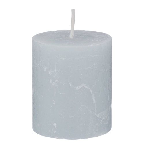 RUSTIC - κερί 6,8 x 8 cm, γκρι ανοιχτό