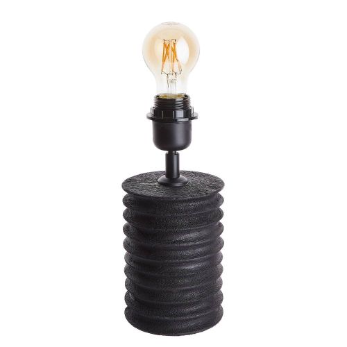 GROOVED - φωτιστικό επιτραπέζιο 25cm, μαύρο