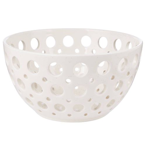 REVIEW - διακοσμητικό μπολ Δ25cm, λευκό