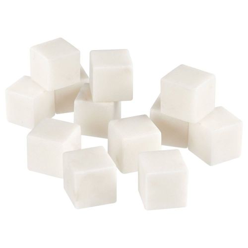 MARBLE - μαρμάρινες πέτρες ψύξης σετ 12 τμχ, λευκό