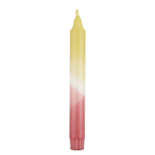DIP-DYE - κερί ροζ/κίτρινο 20cm