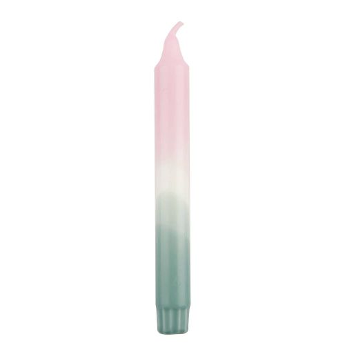 DIP-DYE - κερί μέντα/ανοιχτό ροζ 20 cm