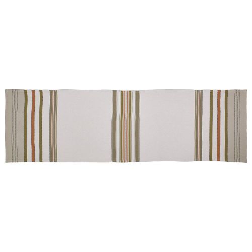 INNER - runner με ρίγες 150x50 cm, κρεμ