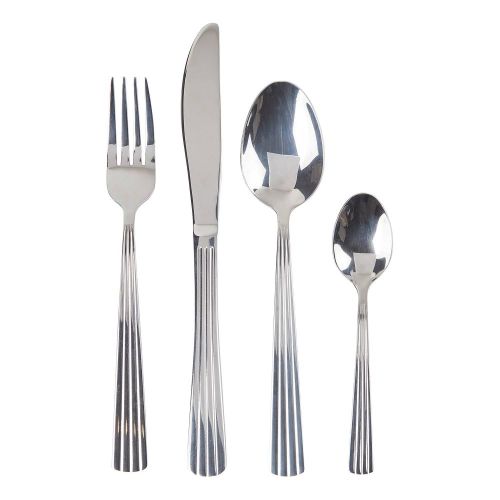 DUKE - μαχαιροπίρουνα σετ 4 τεμαχίων με ανάγλυφο σχέδιο