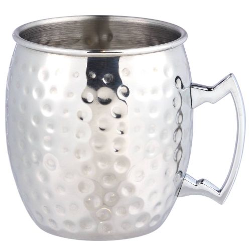 MOSCOW MULE - κούπα σφυρήλατη ασημί, 470 ml