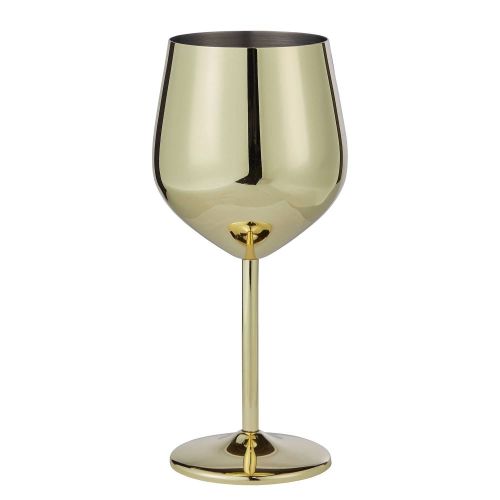MANHATTAN LOUNGE - ποτήρι κρασιού από ανοξείδωτο ατσάλι, χρυσό