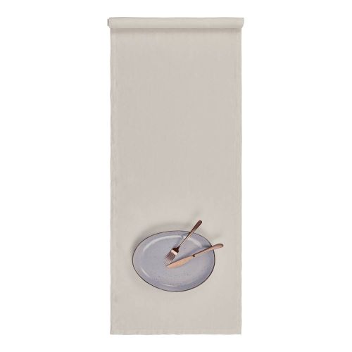 RIGA - runner 100% λινό 50x160cm, φυσικό