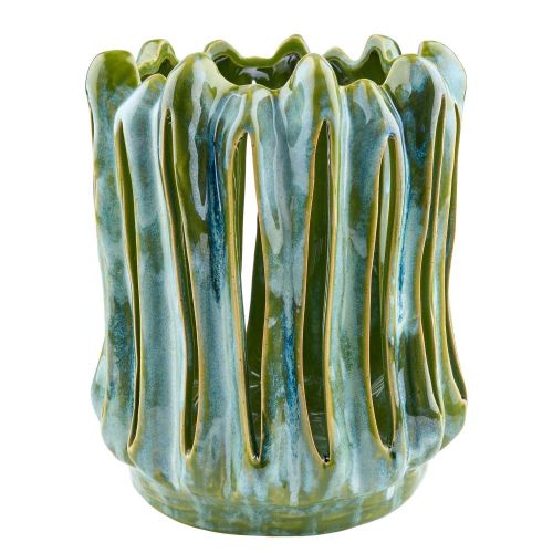 HAZY SHADES - κηροπήγιο κεραμικό 23cm, πράσινο