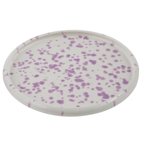 BOOGY SPLASH - πιάτο κεραμικό πρωινού 21cm, μωβ