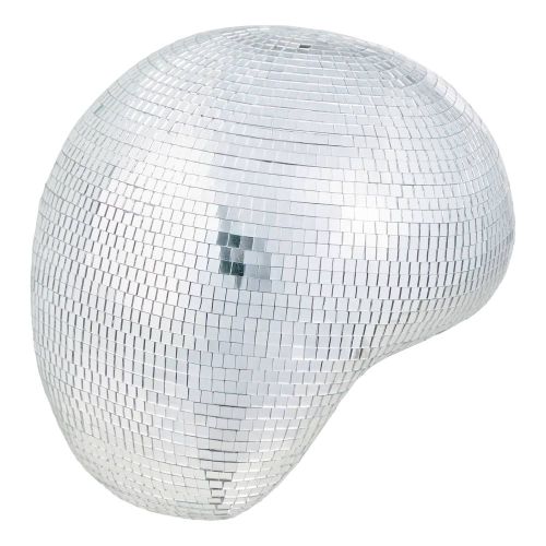 DISCO - διακοσμητική ντισκομπάλα "λιωμένη" 20cm, ασημί