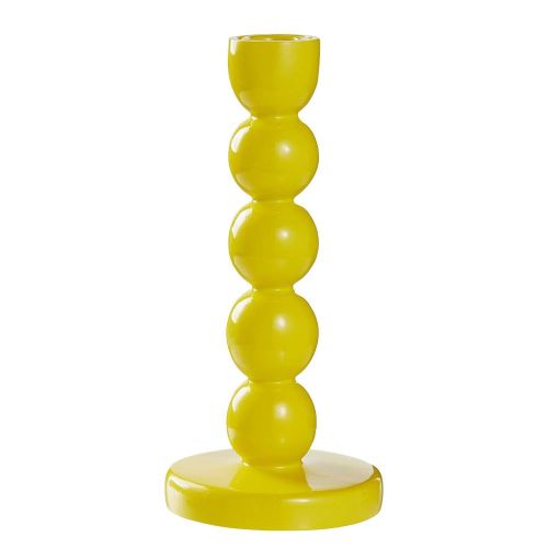 LITTLE ITALY - κηροπήγιο Υ20cm, κίτρινο