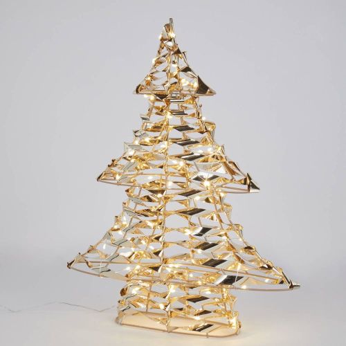 GOLDEN TREE - χριστουγεννιάτικο δέντρο με Led, 40cm