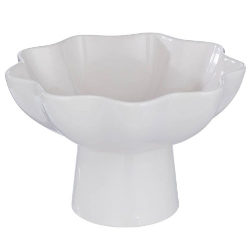 LOUISE - μπολ σερβιρίσματος με βάση, κρεμ