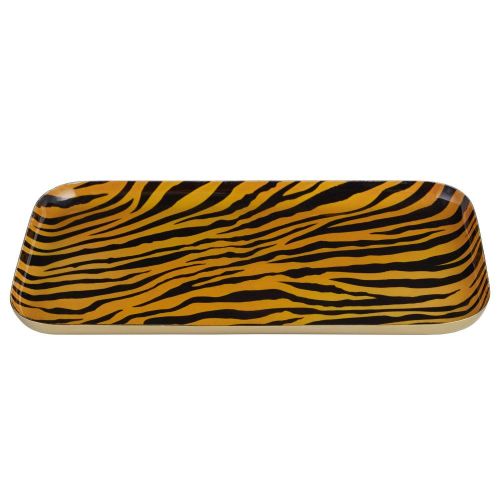 MONTEVERDE - δίσκος διακοσμητικός με animal print 'tiger'