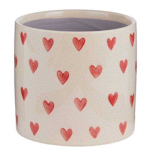 HEARTS & FLOWERS - κασπό Δ14cm με μοτίβο καρδιές