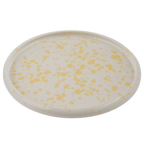 BOOGY SPLASH - πιάτο κεραμικό πρωινού 21cm, κίτρινο