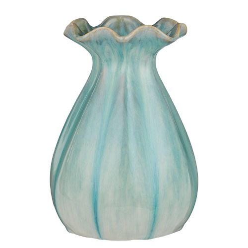 FLORA - βάζο κεραμικό 30cm, ανοιχτό μπλε