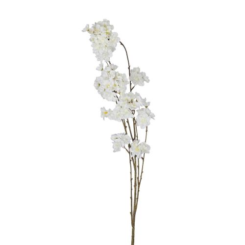 FLORISTA - κλαδί με άνθη κερασιάς 116cm, λευκό
