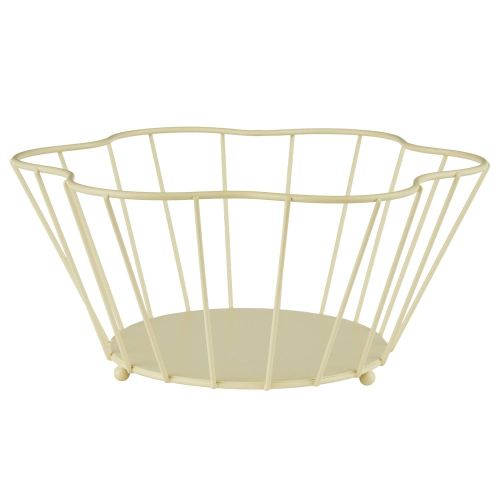 BLOOMING - καλάθι αποθήκευσης μεταλλικό, κίτρινο παστέλ