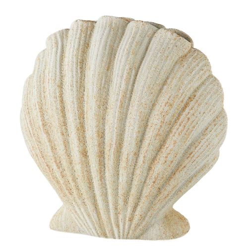 CORAL COAST - βάζο κεραμικό σε σχήμα κοχύλι, μπεζ