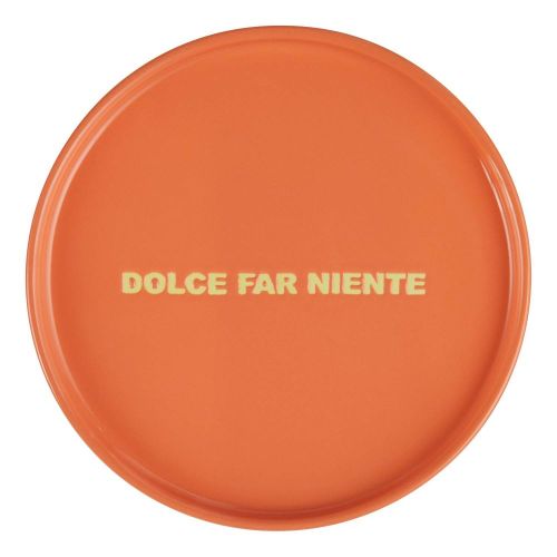 GOOD VIBES - πιάτο από πορσελάνη "dolce far niente" 15cm