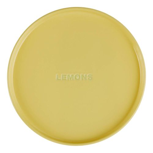GOOD VIBES - πιάτο από πορσελάνη "lemons" 15cm