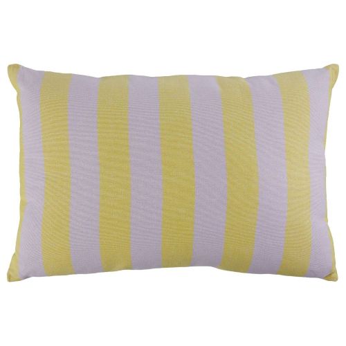 SPRING VIBES - μαξιλάρι ριγέ 40x60 cm, μωβ-κίτρινο