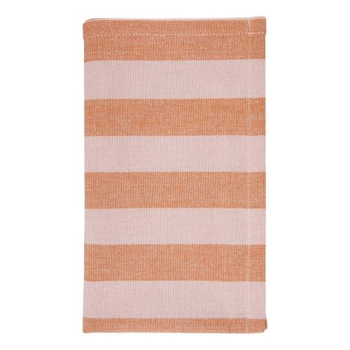 SPRING VIBES - πετσέτα κουζίνας 50x66 cm, πορτοκαλί ριγέ