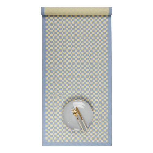 CHECKER STYLE - runner καρό βαμβακερό 50x160cm