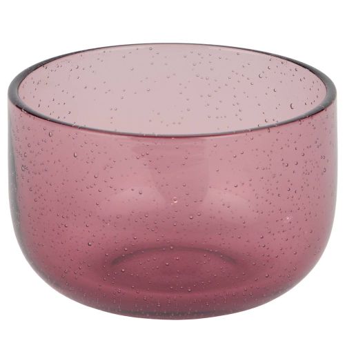 WATERCOLOUR - κηροπήγιο από γυαλί για ρεσό, μωβ