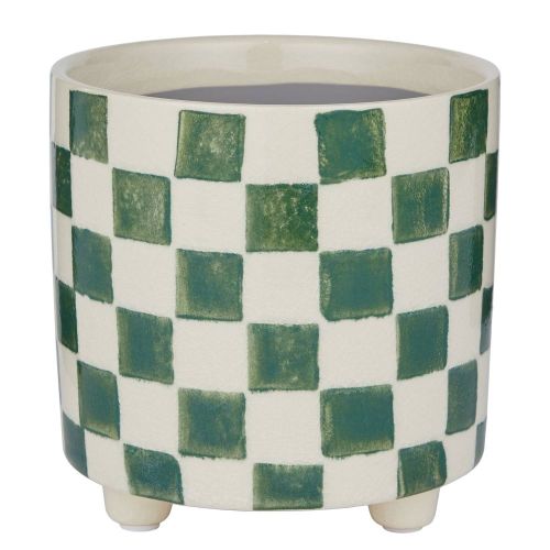 NEW DELFT - κασπό καρό κεραμικό, πράσινο