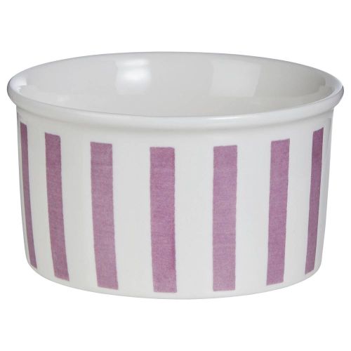 GELATO - μπολ παγωτού από πορσελάνη με ρίγες, λευκό μωβ