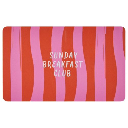 BREAD N' BUTTER - δίσκος πρωινού με ρίγες, κόκκινο μωβ