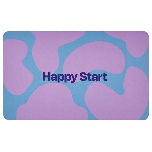 BREAD N' BUTTER - δίσκος πρωινού "Happy Start", μωβ μπλε