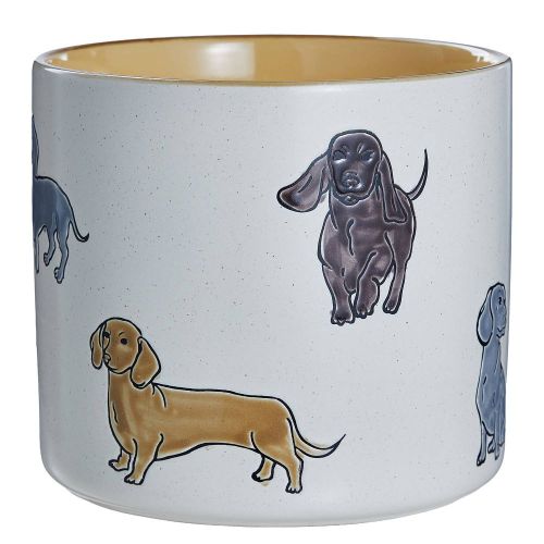 DOG LOVER - κασπό 'Dachshund', μπεζ
