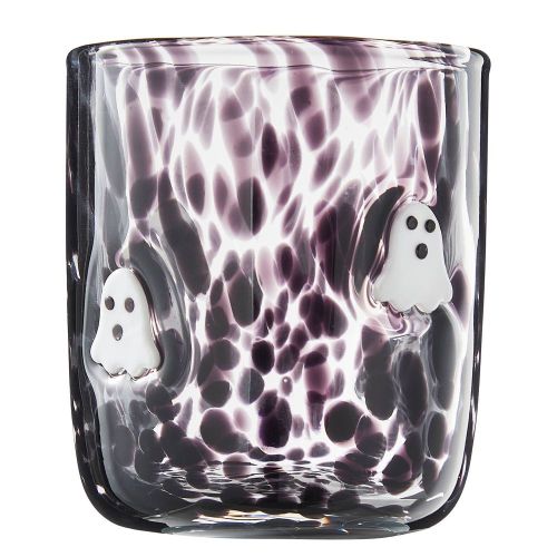 HALLOWEEN - ποτήρι γυάλινο "Ghosts", μαύρο